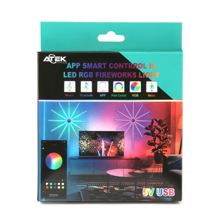 RGB ŞERİT LED IC PALMİYE MODEL 24 RENK KUMANDALI USB